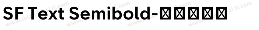 SF Text Semibold字体转换